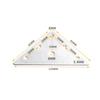 1Set (5 Triangle Codes 5Bag Screws) Stainless Steel Corner Code Triangle Connector Flat Angle Iron Fixed Lamination Accessories