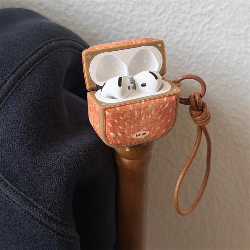 Autumn and winter ins brown deer pattern for AirPods 1 generation protective cover for AirPods 1 earphone cover Pro1