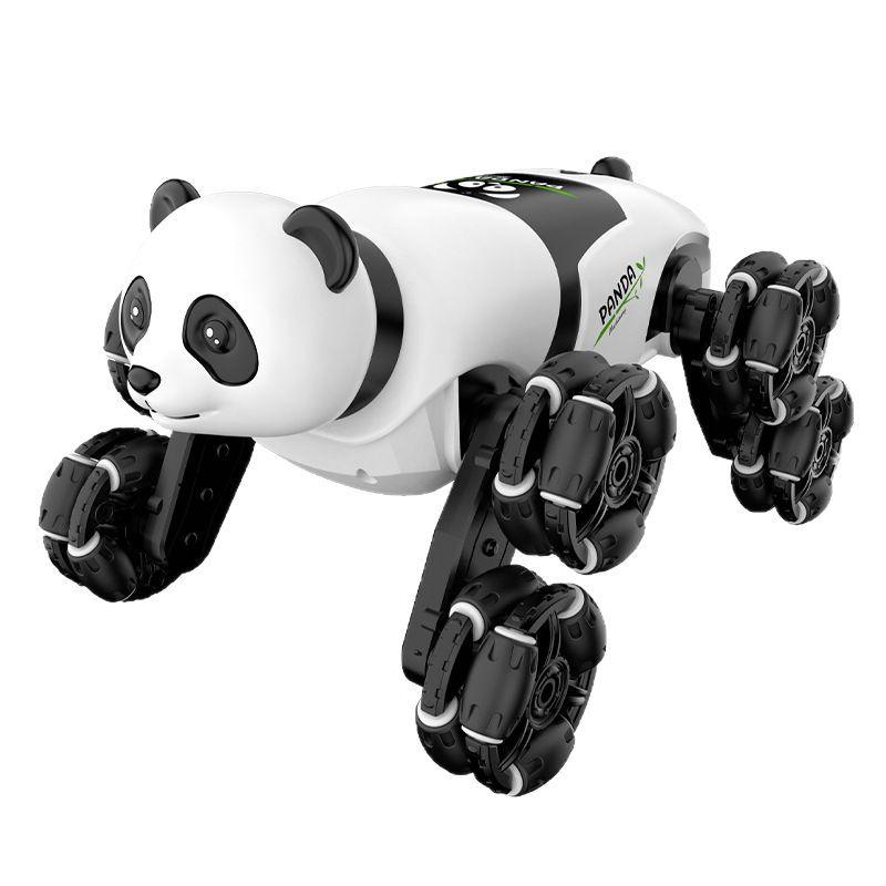 Remote Control Gesture-sensing Eight-wheel Drive Mechanical Stunt Panda Car 2.4GHZ Swing Arm Climbing Drifting Toy