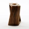 Geometric Glass Vase with Wooden-Stand for Hydroponic Plants and Home Decor
