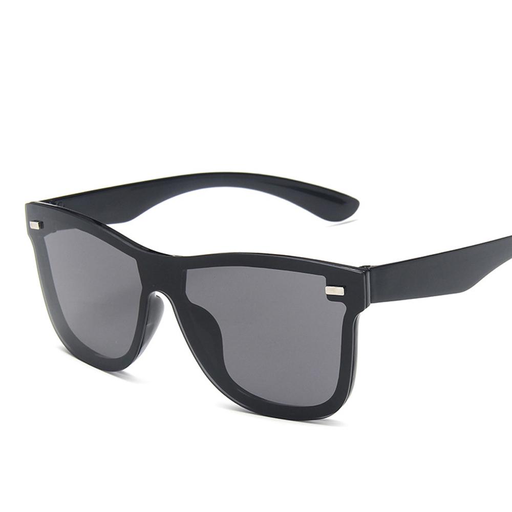 High Quality Fashion Sunglasses Trend Vintage UV400 Protection Reflective Frameless Eyewear Brand Design One Piece