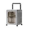 Foldable Large-Capacity Pet Luggage: Detachable Pull-Rod Box for Cats and Small Dogs