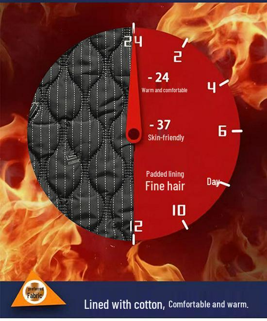 Mid-aged Men's Cotton Jacket for Autumn and Winter - Thick Casual Business Outerwear for Middle-aged and Elderly