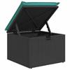 Garden Sofa Set 6 pcs Black Poly Rattan