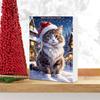 2025 Christmas Countdown Advent Calendar Cat Ornament Calendar 24Pcs Cute Cat Flat Pendant Decoration Cartoon Festival Supplies