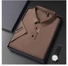 Мужская дышащая рубашка-поло в стиле business casual с коротким рукавом, 2025