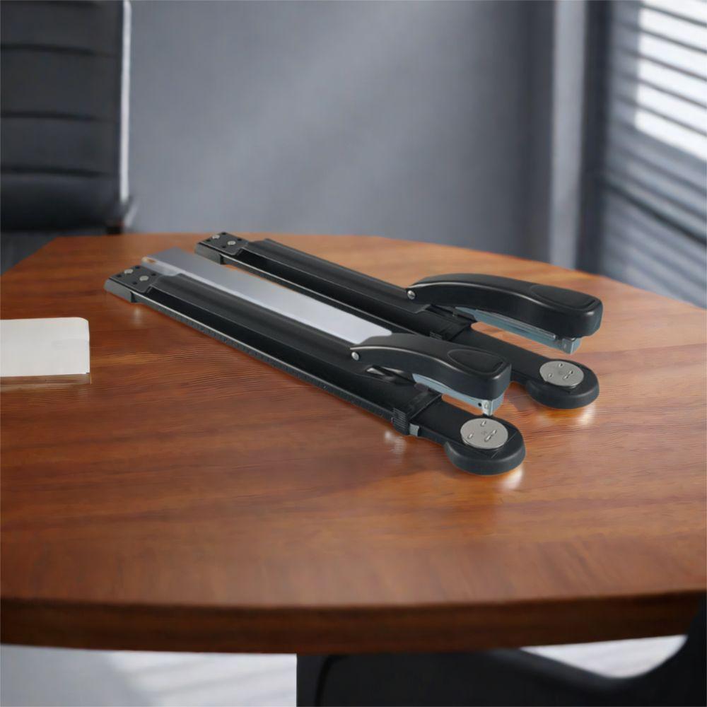 Thickened Long Arm Stapler Precision Scale Paper Stapler Durable Long Reach Stapler  For Booklet