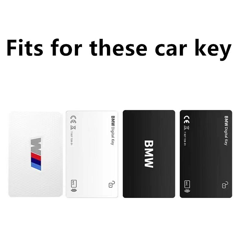New TPU Car Smart Remote Key Case Cover Shell for BMW Card NFC Card Pack New 5 Series New 3 Series x5 X7 Keychain Accessories
