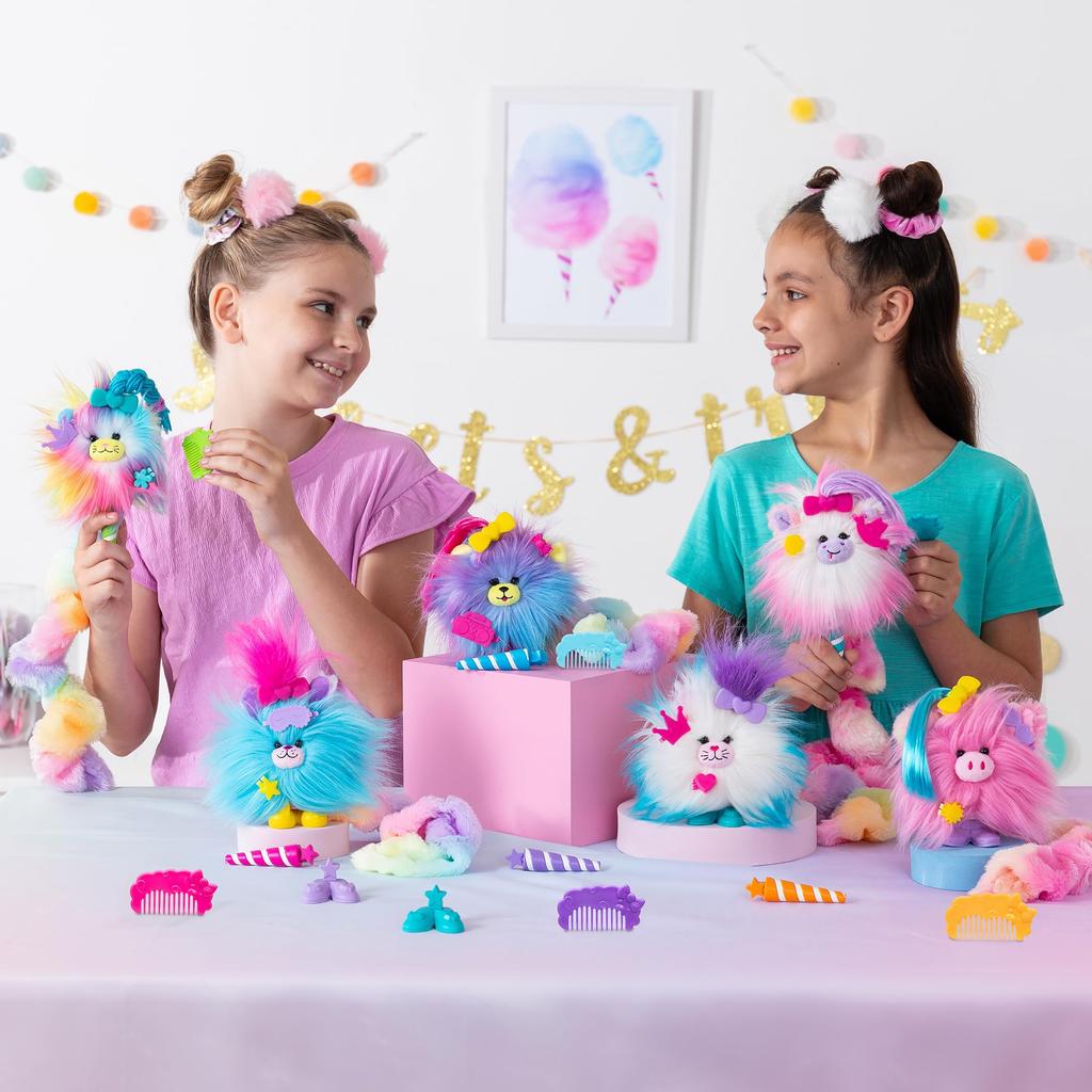 Cotton Candykin - Surprise Collectible Plush Furry Stuffed Animal for Girls and Boys, Kids and Toddlers, Surprise Toy