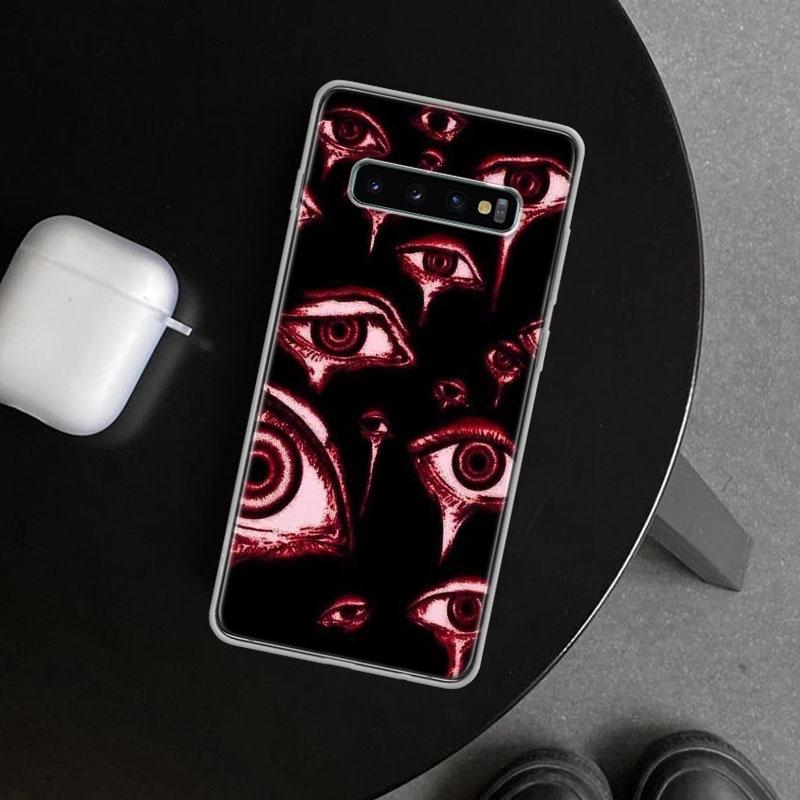 Scary Face Eyes Phone Case Cover for Samsung Galaxy S26 S25 Edge S24 S23 Ultra S22 Plus S21 FE S20 + Art Customized Fundas Galax
