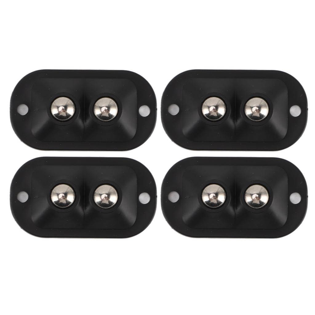 12pcs   Caster Wheels Self Adhesive Double Bead Labor Saving Quietly Moving 360 Degree Rotation   Pulley for Kitchen Appliances Furniture