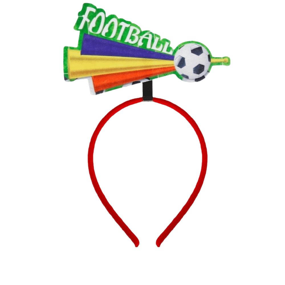 

Charming Design Football Fan Hair Hoop Festival Elements Cheering Hair Band Tailgating Soccer Horn