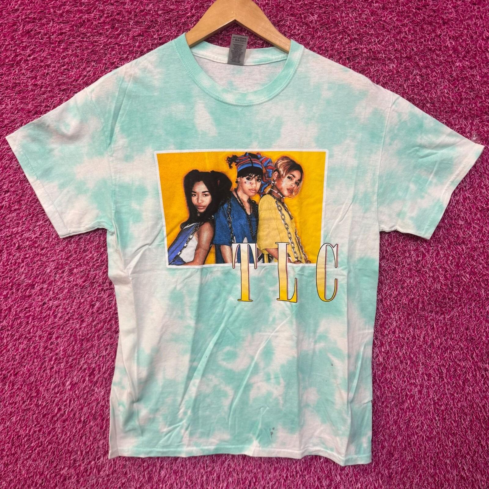 TLC T-Boz Lisa Left Eye Chilli Poster Soul Group Tie Dye M XL