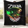 Retro Z-Zelda Cartoon Link Games Flannel Blanket,Ultra Soft Warm Plush Throw for Home Bedroom Bed Sofa Cover Camping Picnic Kid