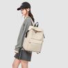 Daily Large Capacity Travel School Backpacks Ladies Pure Color Shoulder Knapsacks Nylon Zipper Shopping Rucksacks
