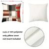 Multicolored Checkered Cotton Linen Sofa Cushions Polyester pillowcase, sofa decorative cushion cov Headboard Pillow