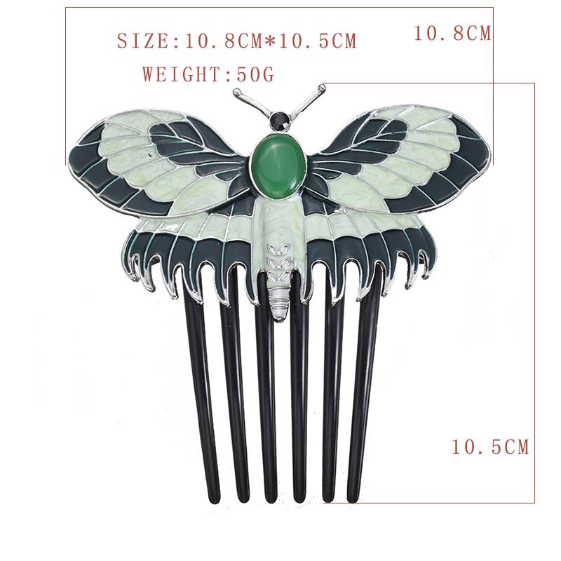 ZRM Fashion Vintage Titanic Butterfly Combs Charms Animals Hairpins Hair Combs Accessories Women Girlfriend Jewelry Gift