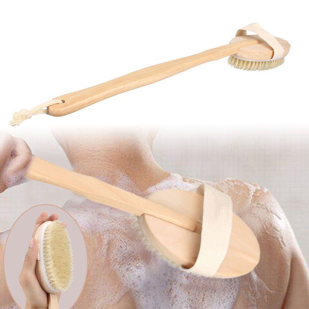 Dry Skin Body Shower Long Handle Bathroom Accessories SPA Scrubber Massage Shower Brush Bath Brush