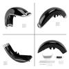 Motorcycle Front Fender Assembly with Tip Light Trim For Harley Touring Road King Electra Glide Street Road King Glide 2014-up