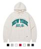 Crsdel New York Joyful Hoodie Oatmeal Green (Fleece-Lined Or Non-Fleece-Lined)