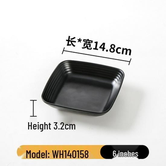 Melamine Plate: Imitation Porcelain Dinner & Snack Plate for Restaurants & Bars