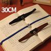 Elastic Rope Bands Planner Bookmarks with Metal Book Dart, Elastic Bands Bookmarks Gift for Book Lover Writer Reader