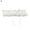 Lace Wedding Garter Faux Pearls Bowknot Floral Lace Garter Stretch Leg Garter Belt Bride Accessories for Women