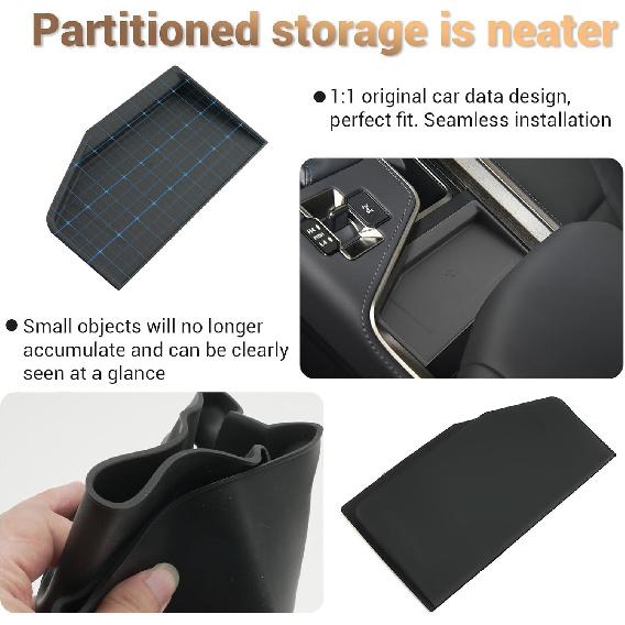 Compatible with 2024 2025 Lexus GX550 Wireless Charging Pad Mat for 2024 2025 Lexus GX550 Accessories, Center Console Wireless Charging Silicone Pad