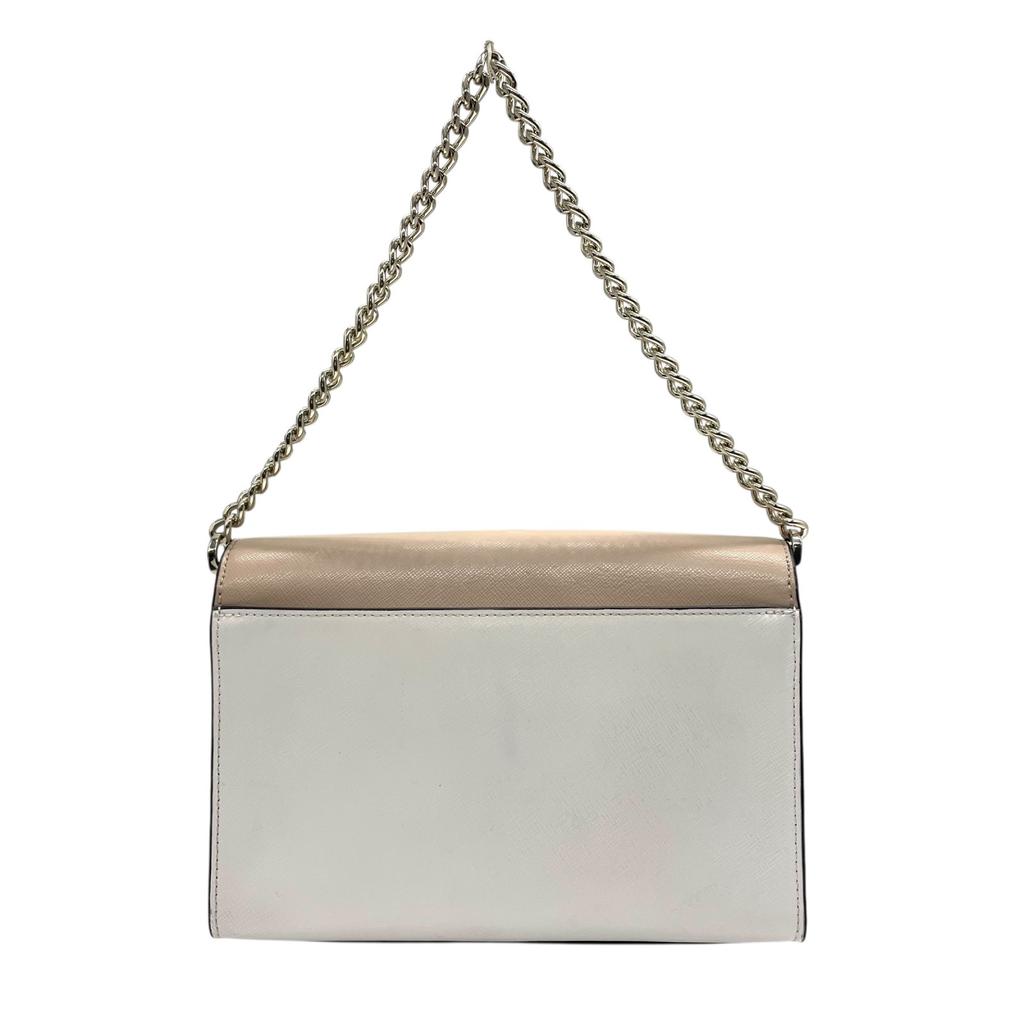 Used Kate SpadeHandbag beige/white PVC Women