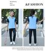 Summer Short Sleeve Student Uniform Set: High School Sportswear with Logo, Men's and Women's Two-Piece