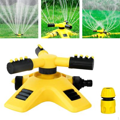 Automatic Rotating Garden Sprinkler Yard System Easy Hose Connection Oscillating Watering