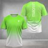Men's and Women's Quick Drying Sports T-shirts Tennis Economy 3D Printing Short Sleeved Soft Badminton Tops Summer Fashion