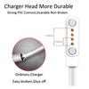 Universal 2Pin 4mm 7.62mm 4Pin Strong Magnetic Charge Cable USB Charging Line Cord Black White For Smart Watches