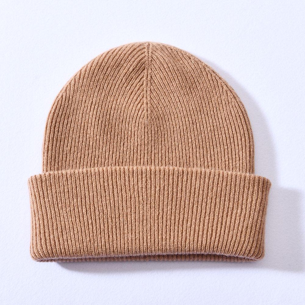 Jxwatcher Merino Wool Skull Luxury Wool Knitted Beanie Winter Bennie Caps Women Soft 100% Pure Wool Beanie Hats with Custom logo