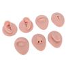 7pcs Silicone Body Parts Tongue Mouth Nose Eye Navel Ear Model Soft Practice Body Parts Kit