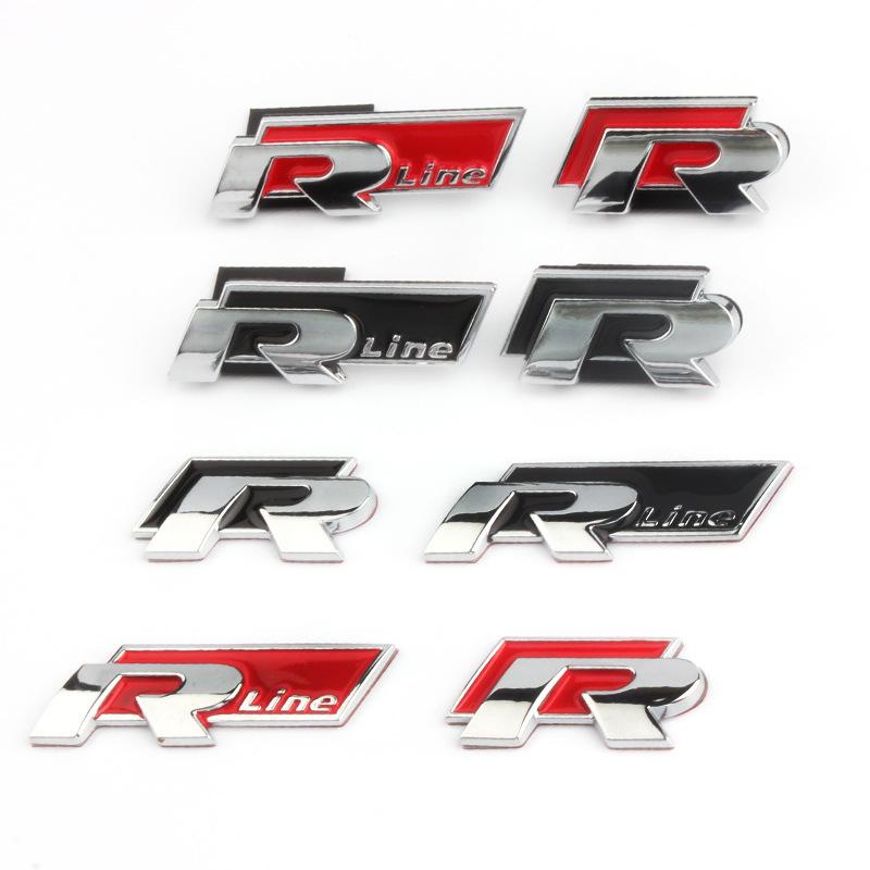 Volkswagen Lavida, Sagitar, Golf R, CC, Magotan, Polo Grille & R-Line Tail Badge Decals