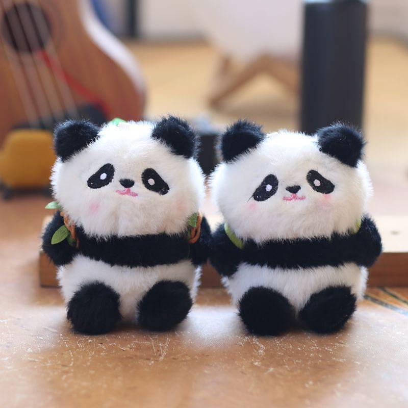 And Sweet Cute Plush Panda Bag Charm Adorable Fruit Bear Keychain Soft Toy