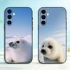 Sleepy Sea Lion Phone Case For Samsung Galaxy A73,A72,A71,A70,A53,A52,A51,Others Soft Black Cover