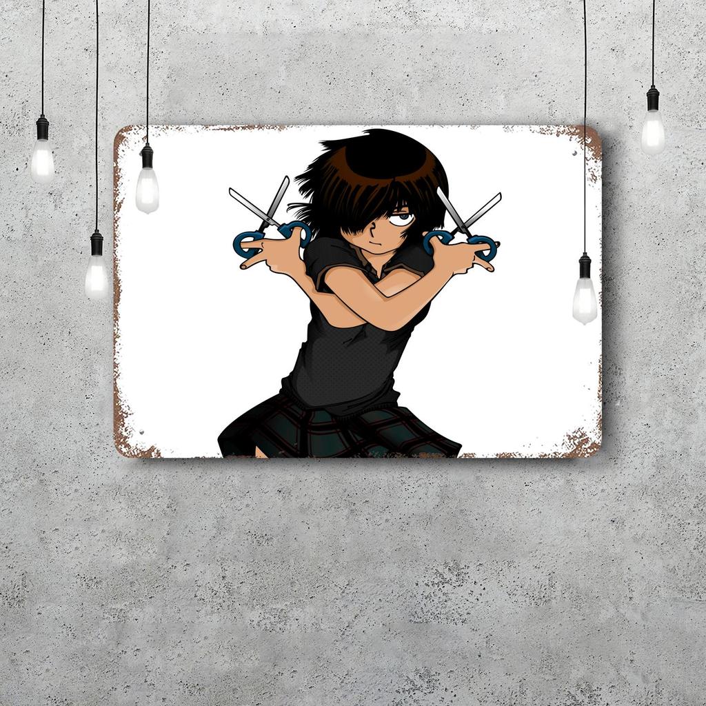mysterious girlfriend x cartoon Vintage Metal Tin Signs Posters Decor Retro Metal Plaque Wall Art Decor for Garage Bar