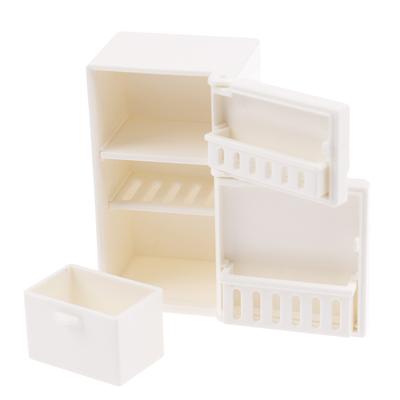 Casa de muñecas en miniatura, banco, refrigerador, juguetes, cocina, muebles para el hogar, decoración