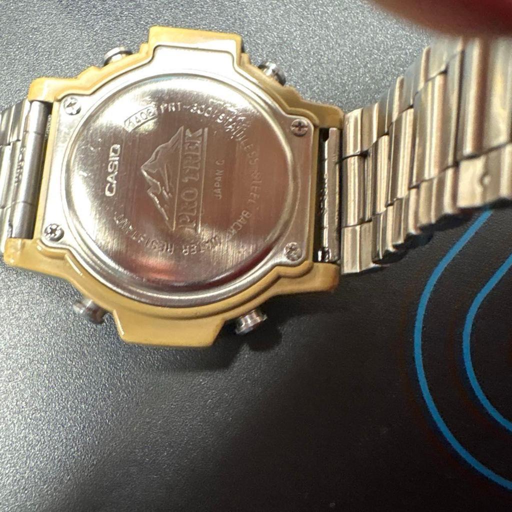 Used CASIO Casio Watch Pro Trek Digital PRO TREK PRT-300 Quartz Silver PROTREK