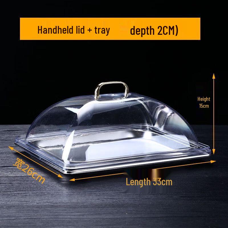 Stainless Steel Rectangular Buffet Food Cover with Lid