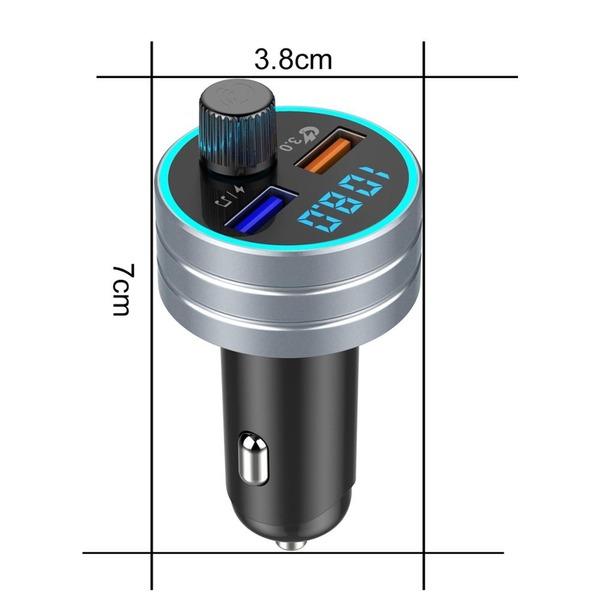 Car FM transmitter auxiliary modulator Bluetooth connection speaker car kit mp3 player adapter with 5V / 2A fast charging