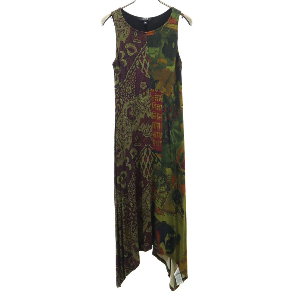 

Desigual Overall handle No sleeve Long dress XS Green system stretch Women Used