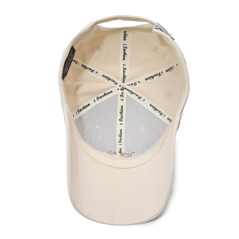 Весенняя новая мужская и женская бейсболка с твердым верхом и вышитыми буквами — фото 5