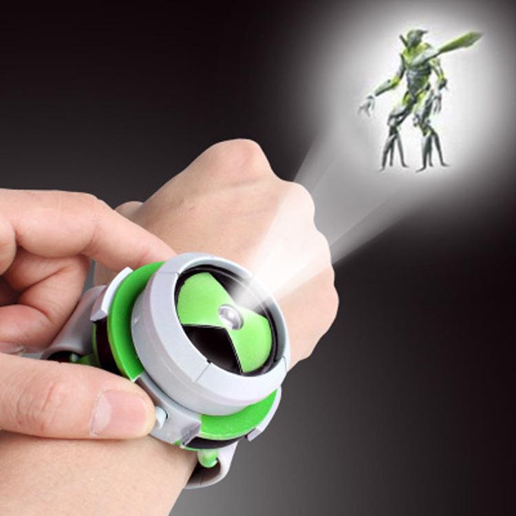 BEN10 Cross-Border E-Commerce Defender Projection Watch - Educational Electronic Cartoon Bracelet for Kids