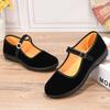 Staré pekingské látkové boty podzimní nové dámské boty černé hotelové pracovní boty měkká podrážka lehké kulatá špička dámské taneční boty