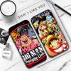 JW59 One Piece Anime Black Soft Case for Samsung Note 20 Lite S24 Ultra S23 A03 A05 A06 A11 A71 A15 A16 A13 A24 A25 A33 A52 A53 A50 M55 M35 Plus