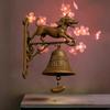 Metal Welcome Doorbell Vintage Halloween Dog Bell Interesting Hangable Manual Doorbell For Home Entrance Wall Mount Decor