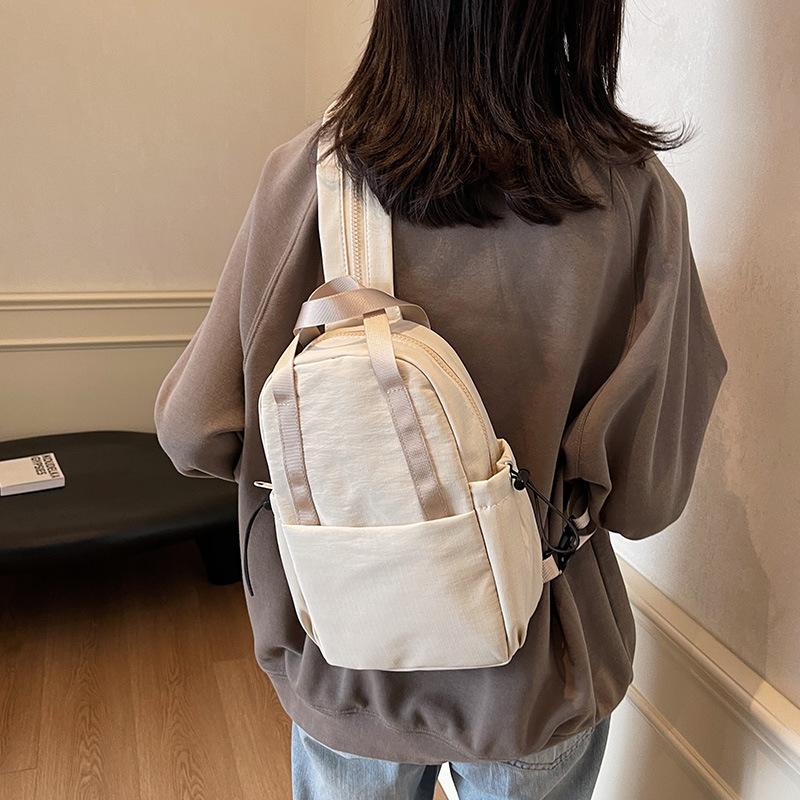 One Shoulder Crossbody Dual Purpose Bag for Women New Lightweight Travel Chest Bag Commuting Cloth Bag Shopping Backpack